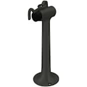 Deltana 8-3/4 Inch Floor Mounted Gooseneck Door Stop Black