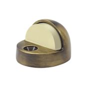 Deltana Solid Brass High Profile Dome Door Stop Antique Brass