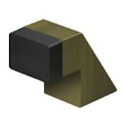 Deltana 1-1/4" Floor Mounted Convex Bumper Door Stop Antique Brass