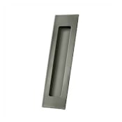 Deltana Solid Brass 7" Flush Sliding Door Pull Antique Nickel