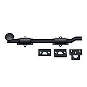 Deltana 10" Heavy Duty Offset Surface Bolt Paint Black