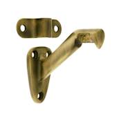 Deltana Solid Brass Straight Arm Hand Rail Bracket Antique Brass