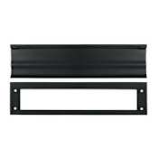 Deltana 13" x 3-1/6" Solid Brass Heavy Duty Mail Slot Paint Black
