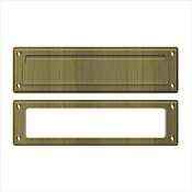 Deltana 13-1/8" x 3-5/8" Solid Brass Mail Slot Antique Brass