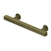 Deltana Pommel 4 Inch Center to Center Bar Cabinet Pull Antique Brass