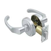 Deltana Chapelton Passage Door Leverset With Round Rose Bright Chrome