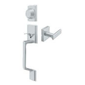 Deltana Highgate Dummy Set Handleset With Livingston Lever Bright Chrome