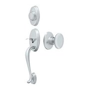 Deltana Riversdale Dummy Handleset With Interior Knob Bright Chrome