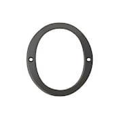 Deltana 4" Solid Brass Traditional House Number - #0 Oil Rubbed Bronze