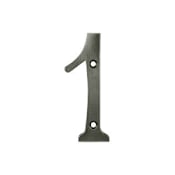 Deltana 4" Solid Brass Traditional House Number - #1 Antique Nickel