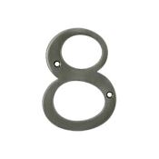 Deltana 4" Solid Brass Traditional House Number - #8 Antique Nickel
