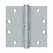 Deltana Commercial 4.5" x 4.5" Square Corner Ball Bearing Mortise Hinge - Pair Antique Brass
