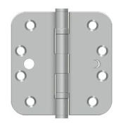 Deltana 4 x 4 Ball Bearing 5/8" Radius Corner Full Mortise Hinge - Pair Satin Stainless Steel