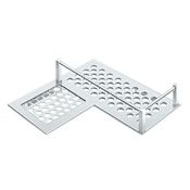 Deltana 9" Solid Brass Heavy Duty Left Hand L Shaped Corner Shelf Chrome