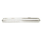 Deltana 28-1/2" x 4-3/4" Solid Brass Wire Shower Basket Chrome