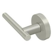 Deltana Mandeville Dummy Door Lever Set with Round Rose Brushed Nickel