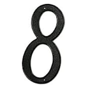 Deltana 4" Zinc Die-Cast Contemporary House Number - #8 Black