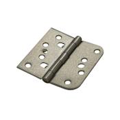 Deltana 4" x 4" 5/8" Radius Corner Plain Bearing Mortise Hinge - Pair Antique Nickel