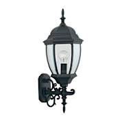 Designers Fountain 1 Light 9.5" Cast Aluminum Wall Lantern from the Tiverton Collection Black