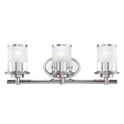 Designers Fountain Essence 3 Light 23" Wide Bathroom Vanity Light Chrome
