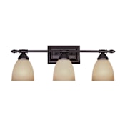Designers Fountain Three Light Down Lighting 23.75" Wide Bathroom Fixture from the Apollo Collection Oil Rubbed Bronze
