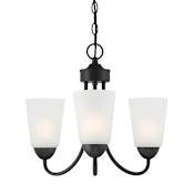 Designers Fountain Malone 3 Light 18" Wide Multi Light Pendant Matte Black