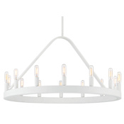 Designers Fountain Carousel 14 Light 30" Wide Chandelier Matte White