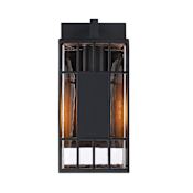 Designers Fountain Edgehill 14" Tall Outdoor Wall Sconce Matte Black