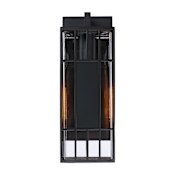 Designers Fountain Edgehill 18" Tall Outdoor Wall Sconce Matte Black