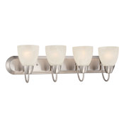 Designers Fountain Torino 4 Light Vanity Light Brushed Nickel