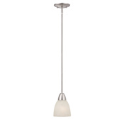 Designers Fountain Torino 1 Light Mini Pendant Brushed Nickel