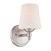 Designers Fountain Darcy 1 Light Bathroom Sconce Brushed Nickel
