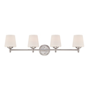 Designers Fountain Darcy 4 Light Vanity Light Brushed Nickel