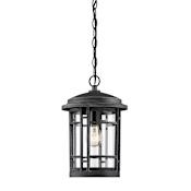 Designers Fountain Barrister Single Light 9" Wide Outdoor Mini Pendant Weathered Pewter