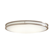 Designers Fountain 33" Wide LED Flush Mount Bowl Ceiling Fixture Brushed Nickel