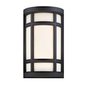 Designers Fountain Logan Square 2 Light ADA Compliant Outdoor Wall Sconce Black