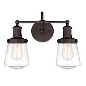 Designers Fountain Taylor 2 Light 15" Wide Bathroom Vanity Light Satin Bronze