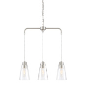 Designers Fountain Echo 3 Light 1 Tier Chandelier Satin Platinum