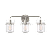 Designers Fountain Jaxon 3 Light 24" Wide Bathroom Vanity Light Brushed Nickel