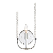 Designers Fountain Laretto Single Light 6" Wide Bathroom Sconce Chrome