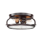 Designers Fountain Eaton 3 Light 16" Wide Flush Mount Ceiling Fixture Satin Copper Bronze