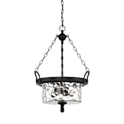Designers Fountain Amilla 3 Light 18" Wide Wrought Iron Drum Chandelier Natural Iron