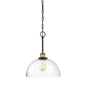 Designers Fountain Bryson Single Light 12" Wide Pendant Vintage Bronze