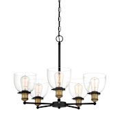 Designers Fountain Bryson 5 Light 24" Wide Chandelier Vintage Bronze