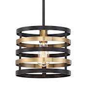 Designers Fountain Mya Single Light 10" Wide Pendant Antique Bronze