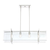 Designers Fountain Ethan 4 Light 40" Wide Chandelier Polished Nickel