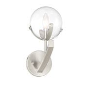 Designers Fountain Spyglass Single Light 12" Tall Bathroom Sconce Satin Platinum