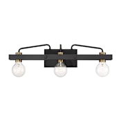 Designers Fountain Ravella 3 Light 24" Wide Bathroom Vanity Light Black