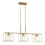 Designers Fountain Cowen 3 Light 34" Wide Chandelier Brushed Gold