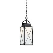 Designers Fountain Fairlington Single Light 8" Wide Outdoor Mini Pendant Black